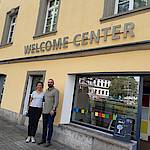 GI-Mitarbeitetende vor dem Welcome Center Stuttgart. Foto: Dr. Verena Andrei/WRS